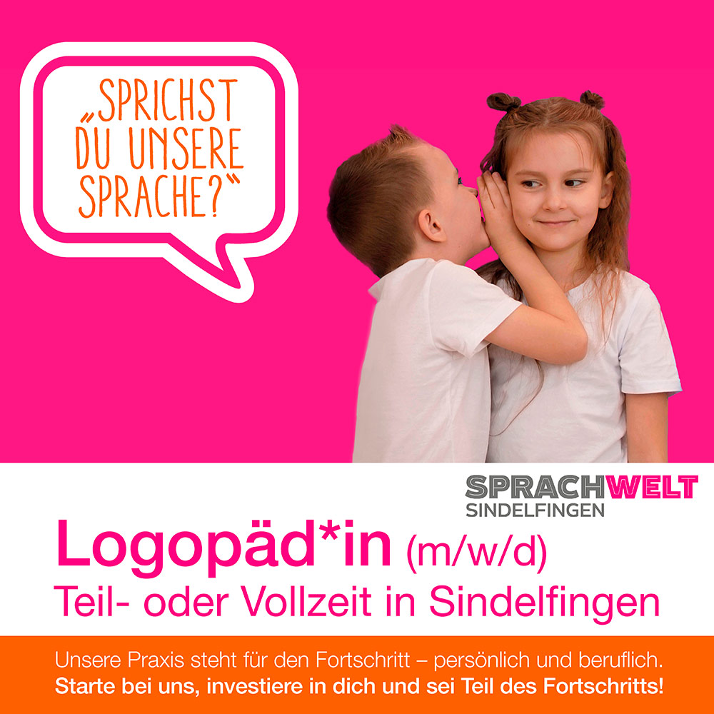 Logopädin / Logopäde (m/w/d) in Sindelfingen gesucht